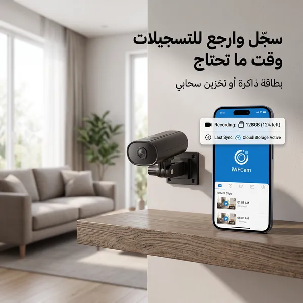 كاميرا مراقبة سيارة صغيرة سوداء مع قاعدة تثبيت قابلة للتوجيه - صورة 7