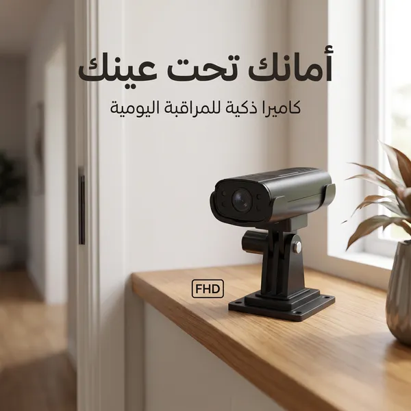 كاميرا مراقبة سيارة صغيرة سوداء مع قاعدة تثبيت قابلة للتوجيه - صورة 6